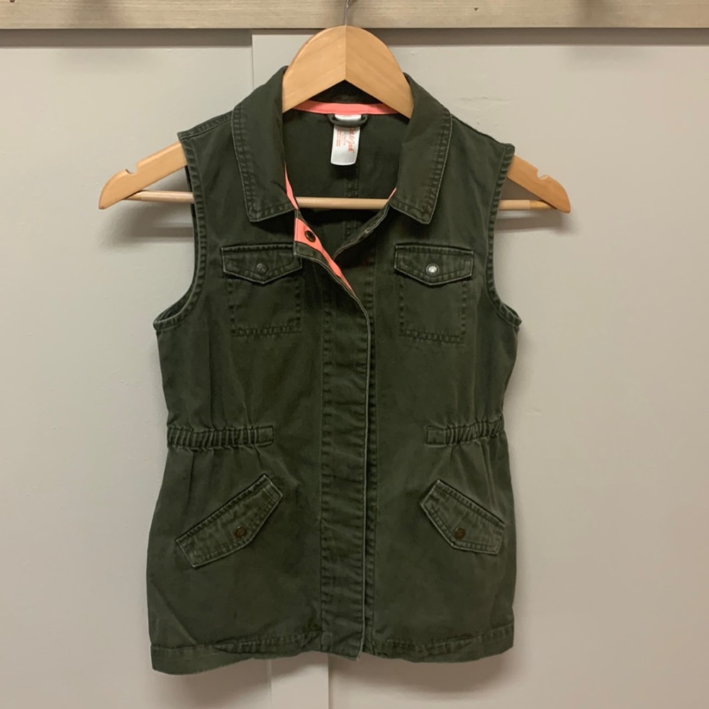 Cat & Jack Green Jean vest